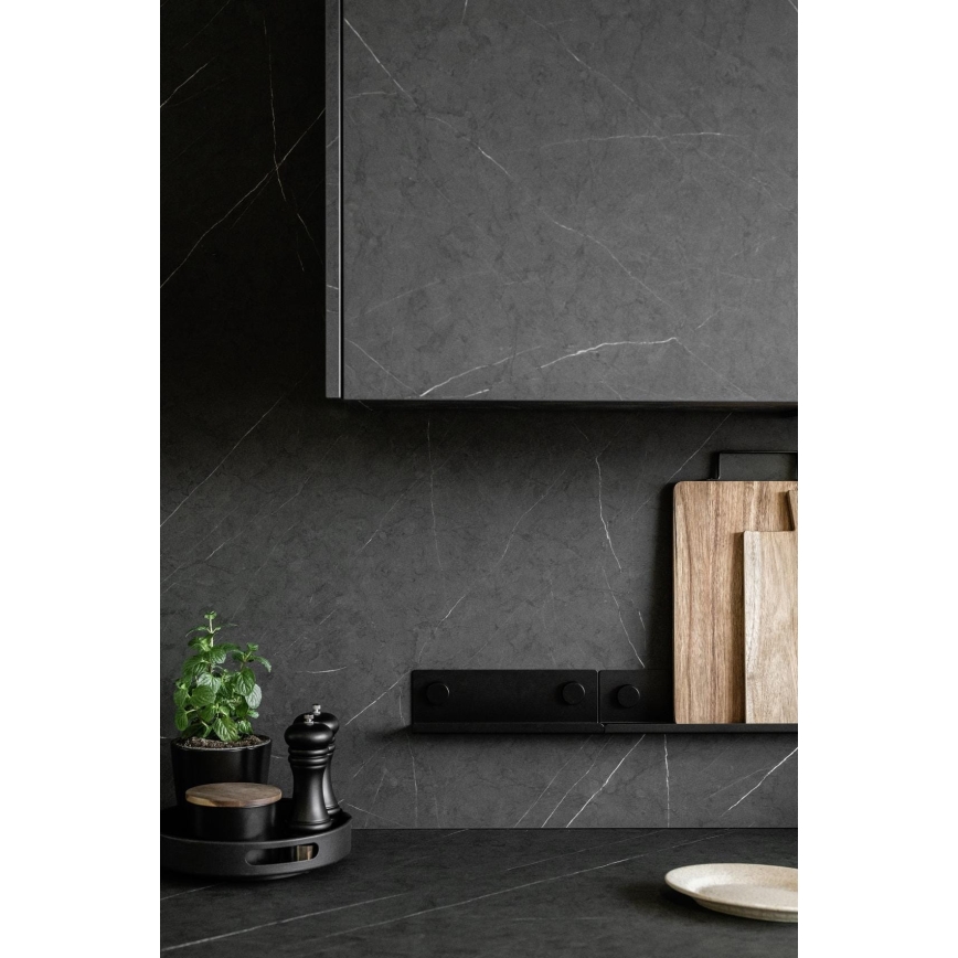 WENKO 71145800 - Soporte JET 25x7,5 cm negro
