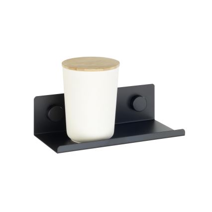 WENKO 71147800 - Balda JET 25x7,5 cm negra