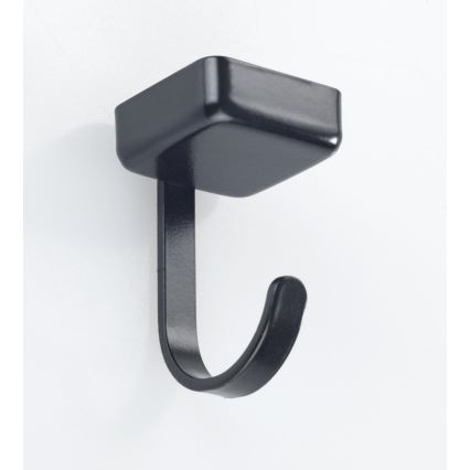 WENKO 71149800 - Ganchos JET 2,2x3,9 cm negro/plateado