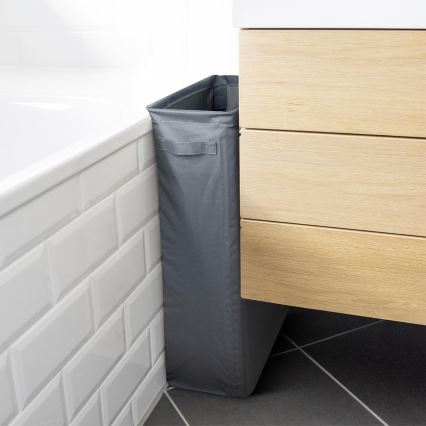 WENKO 71299800 - Cesto de ropa SLIM 20x60 cm antracita