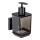 WENKO 71444800 - Dispensador de jabón VACUUM-LOC QUADRO ED 7,5 x 16 cm negro