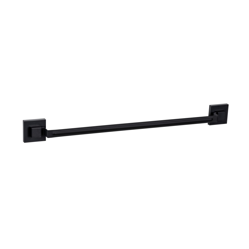 WENKO 71445800 - Barra para toallas VACUUM-LOC QUADRO ED 60,5x6 cm negra