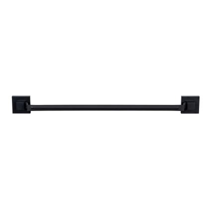 WENKO 71445800 - Barra para toallas VACUUM-LOC QUADRO ED 60,5x6 cm negra