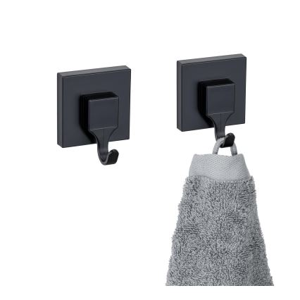 WENKO 71448800 - Gancho VACUUM-LOC QUADRO ED 6x7 cm negro