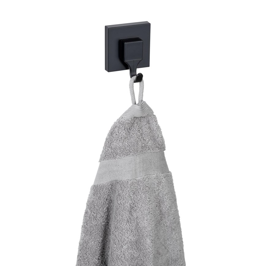 WENKO 71448800 - Gancho VACUUM-LOC QUADRO ED 6x7 cm negro