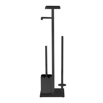 WENKO 71558800 - Set para WC DEBAR 21x70,5 cm acero inoxidable/negro