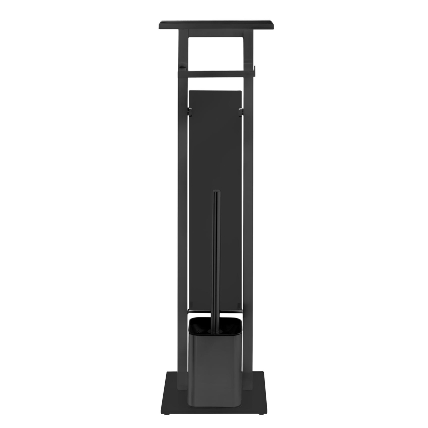 WENKO 71558800 - Set para WC DEBAR 21x70,5 cm acero inoxidable/negro