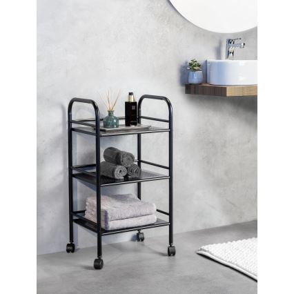 WENKO 71560800 - Carrito 41x75 cm negro