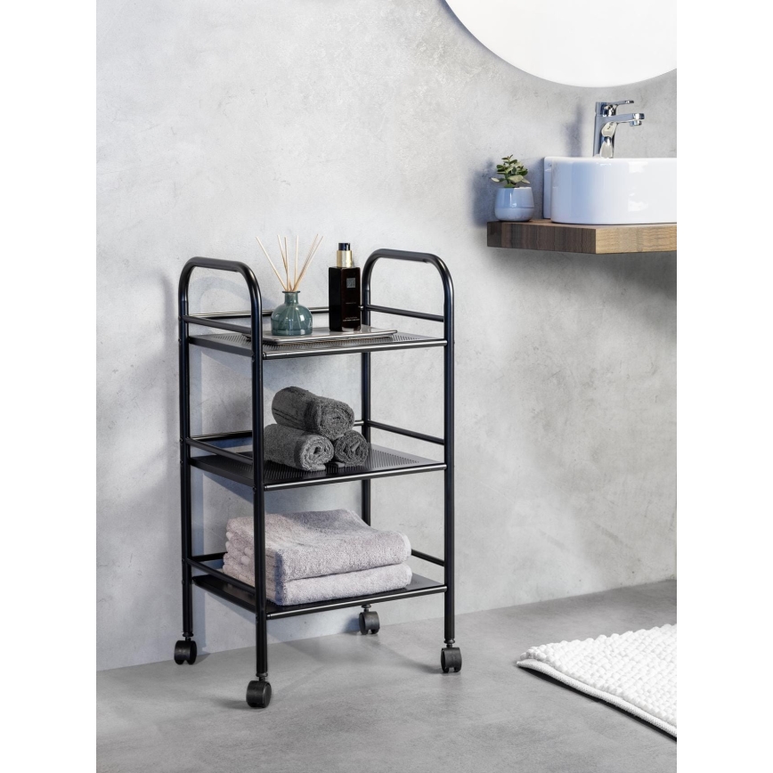 WENKO 71560800 - Carrito 41x75 cm negro