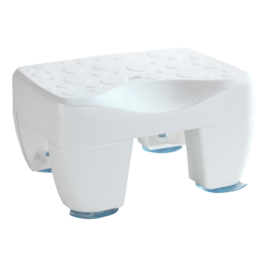 WENKO 73361100-Taburete para bañera SECURA 40x31 cm blanco/transparente