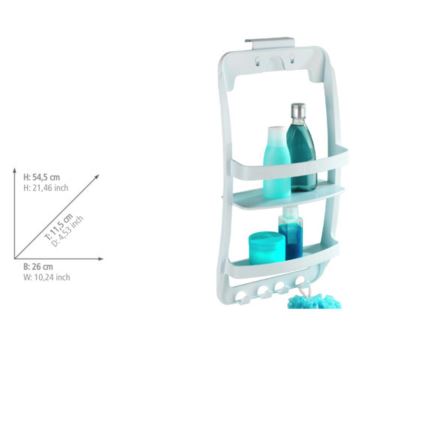 WENKO 8409100 - Estantería UNIVERSAL 26x54,5 cm blanca