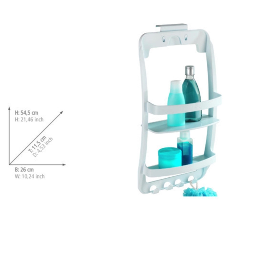 WENKO 8409100 - Estantería UNIVERSAL 26x54,5 cm blanca