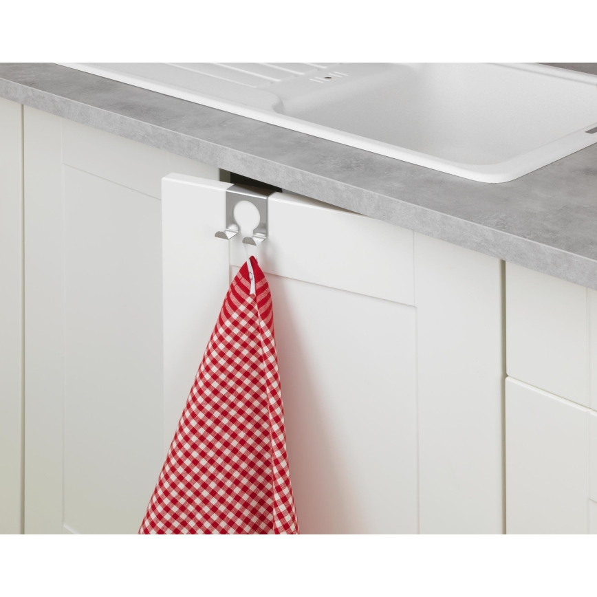 WENKO 8411100 - Gancho 5x5 cm acero inoxidable/plateado
