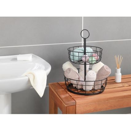 WENKO 88740800 - Cesta LOFT 28x39 cm negra