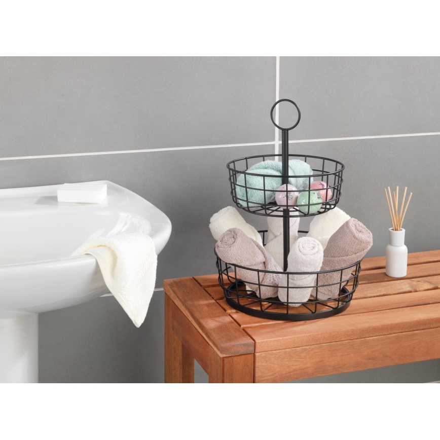 WENKO 88740800 - Cesta LOFT 28x39 cm negra