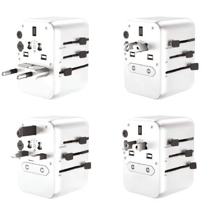 Winner Group - Adaptador de viaje con carga rápida Power Delivery 20 W, blanco