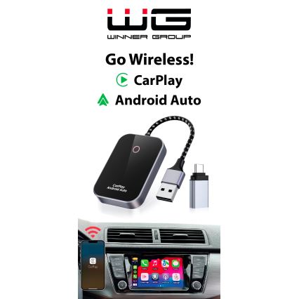Winner Group - Adaptador GoWireless! para conexión inalámbrica CarPlay y Android Car
