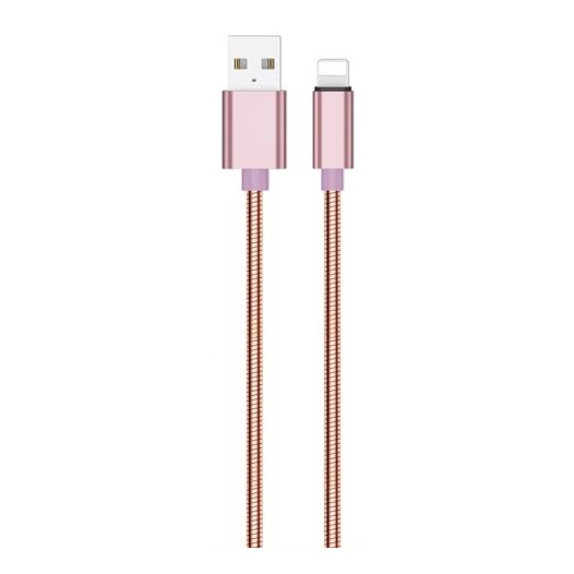 Winner Group - Cable USB Lightning / USB-A 1m rosa