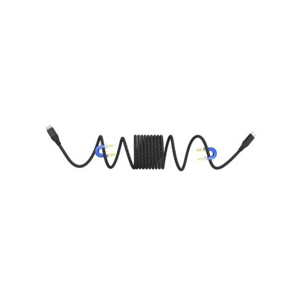 Winner Group - Cable USB magnético USB-C / USB-C 60W 1m negro