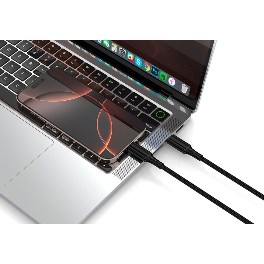 Winner Group - Cable USB USB-C / USB-C 240W 1m negro