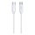 Winner Group - Cable USB USB-C / USB-C 60W 1m blanco