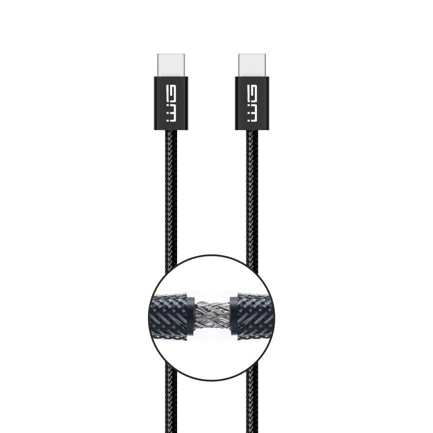 Winner Group - Cable USB USB-C / USB-C 60W 3m negro