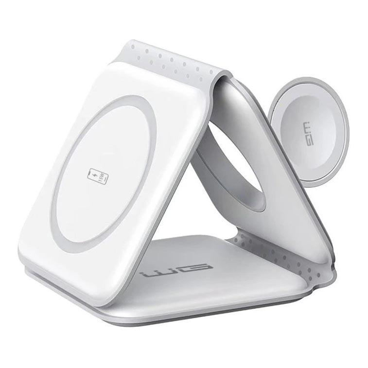 Winner Group - Cargador inalámbrico plegable 3 en 1 MAXFLEX 22,5 W blanco