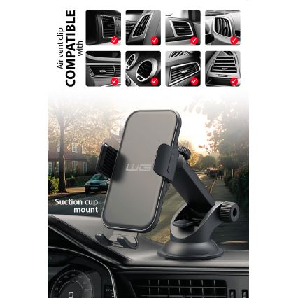 Winner Group - Cargador inalámbrico y soporte para coche 15W