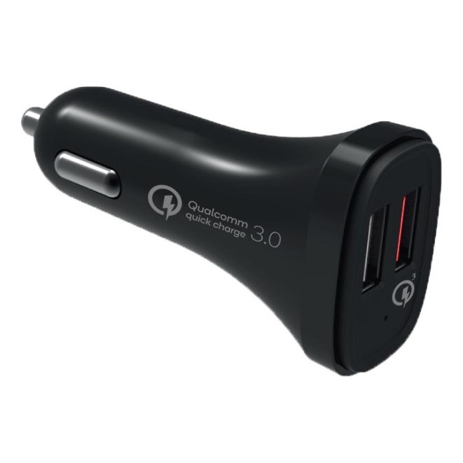 Winner Group - Cargador para coche 2xUSB-A Power Delivery 30W negro