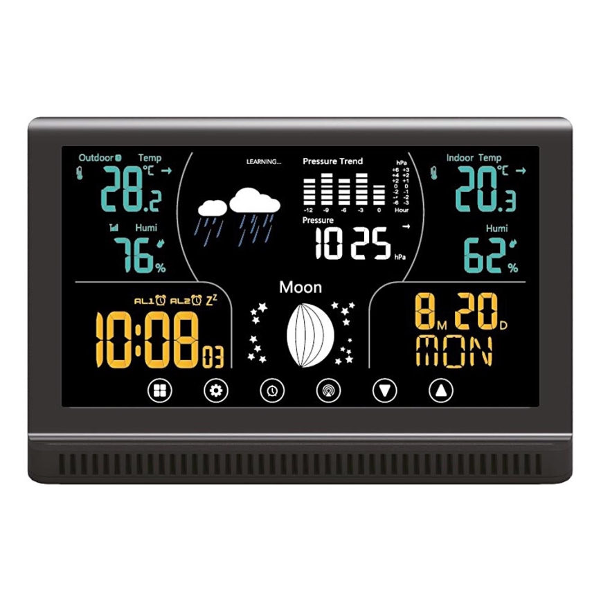 Winner Group - Estacion meteorologica con LCD pantalla a color y despertador 5xAAA
