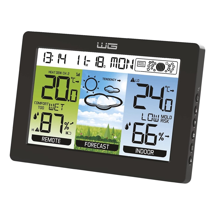 Winner Group - Estacion meteorologica con pantalla LCD y despertador 5xAAA