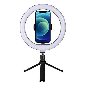 Winner Group - Lámpara de escritorio LED regulable con trípode y soporte para vlogging LED/10W/5V