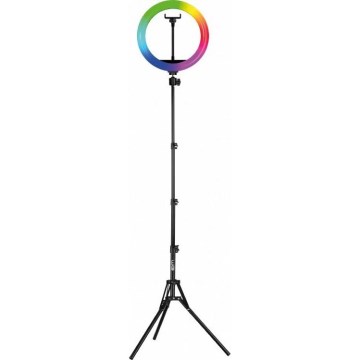 Winner Group - Lámpara de pie LED RGB regulable con trípode y soporte para vlogs LED/10W/5V