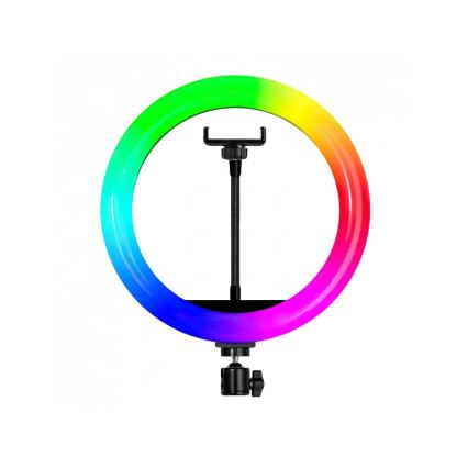 Winner Group - Lámpara de pie LED RGB regulable con trípode y soporte para vlogs LED/10W/5V