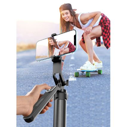 Winner Group - Palo selfie 3en1 con un soporte 55 mAh 180 cm negro