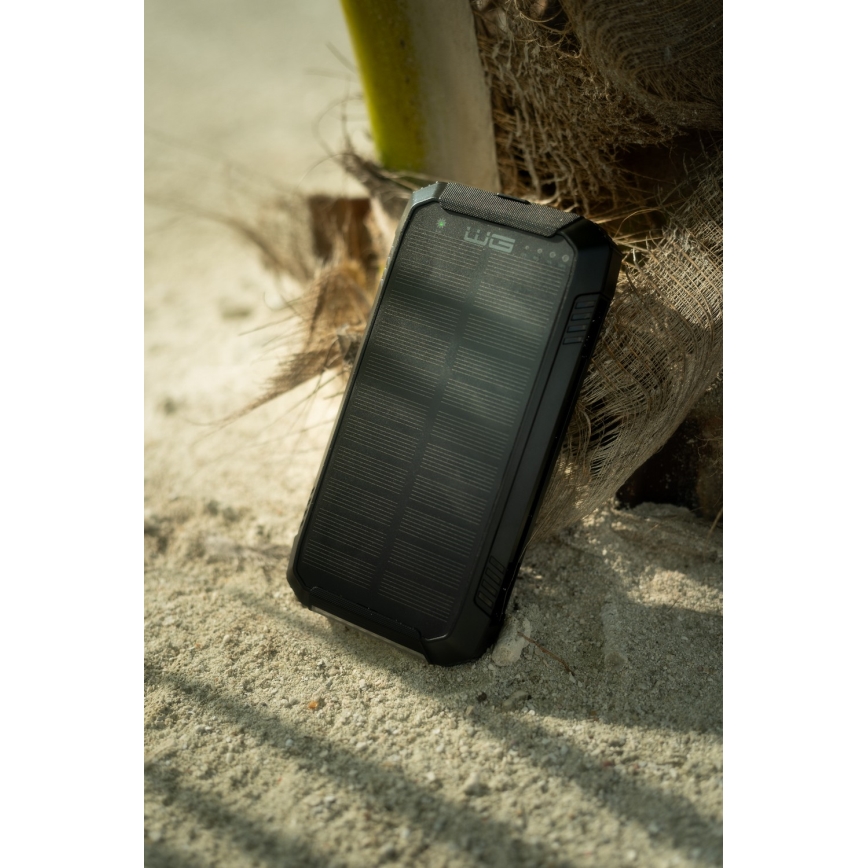 Winner Group - Power Bank con carga inalámbrica y paneles solares 20000 mAh 20W PD