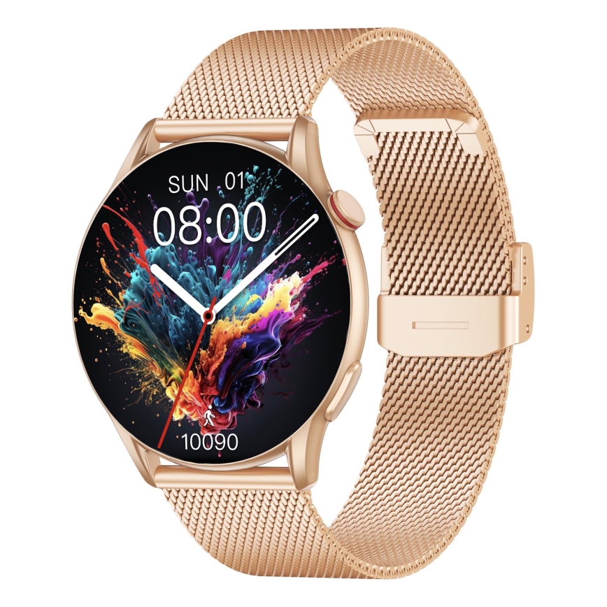 Winner Group - Reloj inteligente AirFlex 2 Elegance 280 mAh IP68 dorado