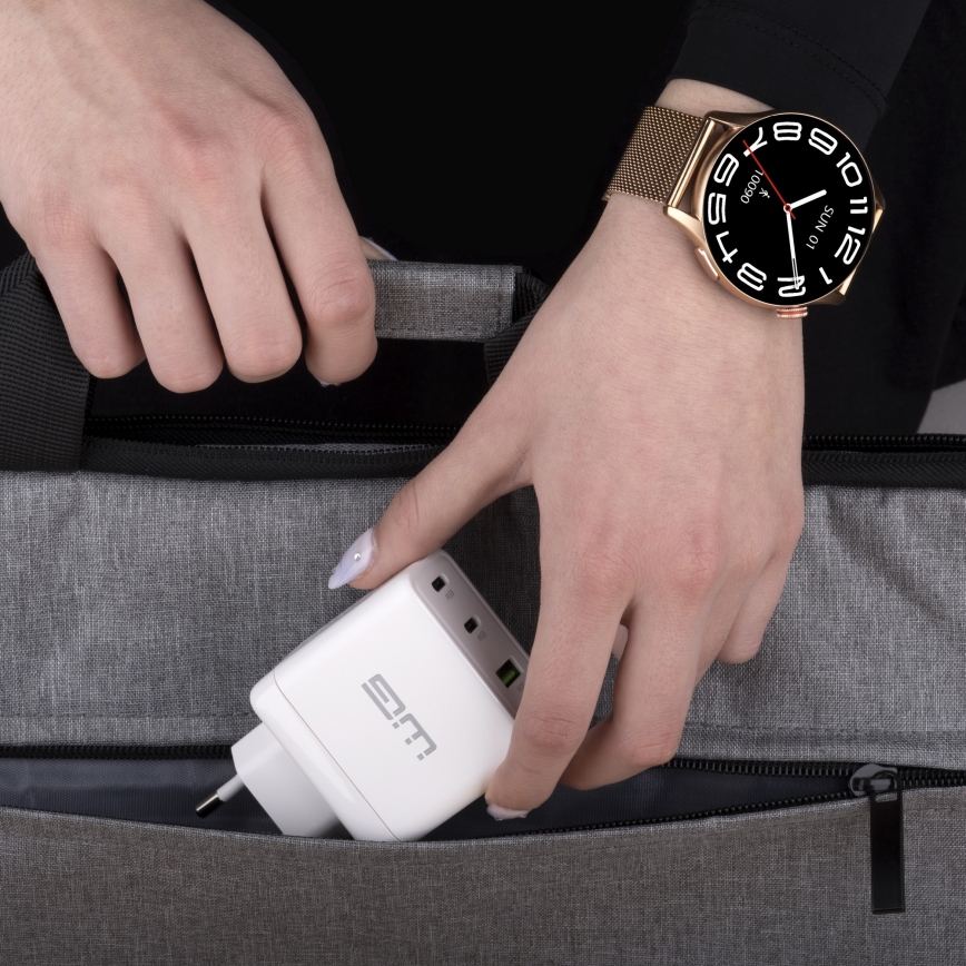 Winner Group - Reloj inteligente AirFlex 2 Elegance 280 mAh IP68 dorado
