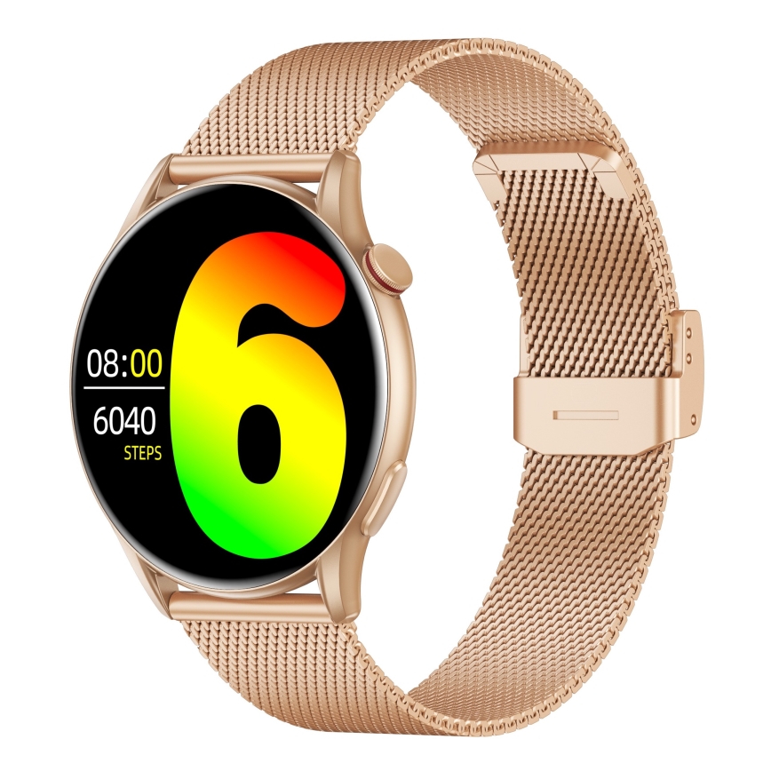 Winner Group - Reloj inteligente AirFlex 2 Elegance 280 mAh IP68 dorado