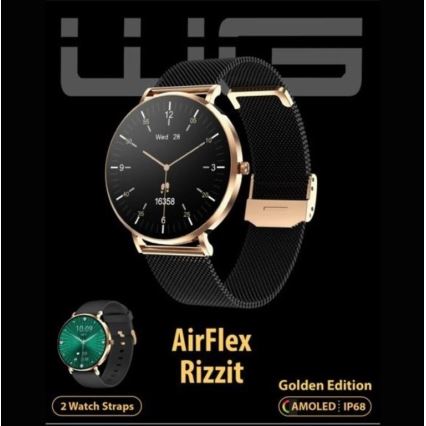 Winner Group - Reloj inteligente AirFlex3 Rizz It 200 mAh IP68 dorado
