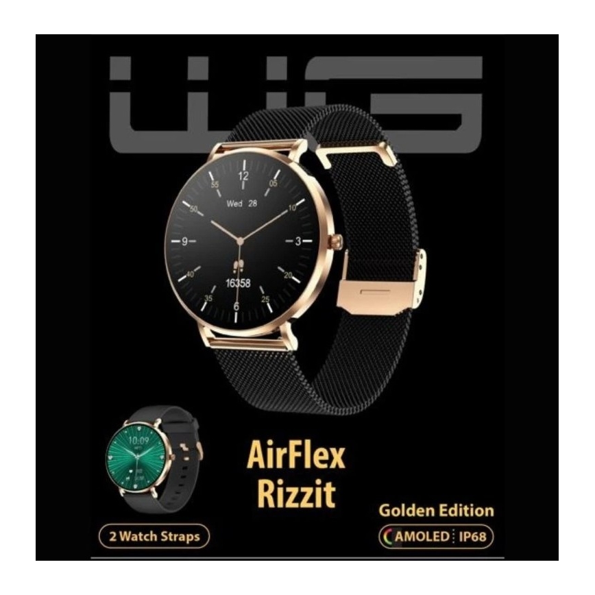 Winner Group - Reloj inteligente AirFlex3 Rizz It 200 mAh IP68 dorado