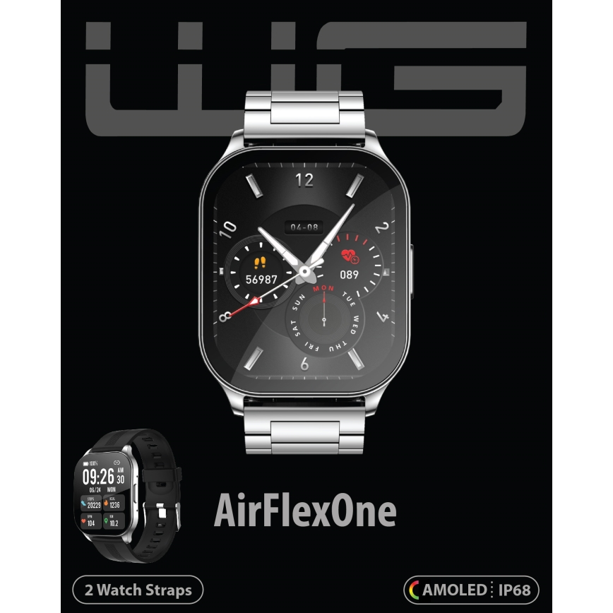 Winner Group - Reloj inteligente AirFlexOn 300 mAh IP68 plata