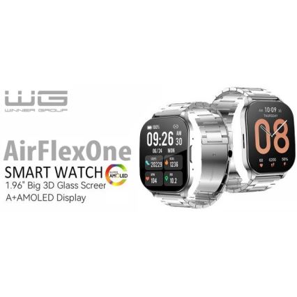Winner Group - Reloj inteligente AirFlexOn 300 mAh IP68 plata
