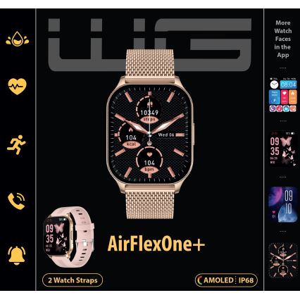 Winner Group - Reloj inteligente AirFlexOne+ 300 mAh IP68 dorado