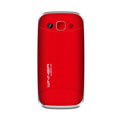 Winner Group - Teléfono móvil para personas mayores 1600 mAh rojo