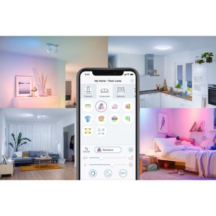 WiZ - Foco LED regulable IMAGEO 1xGU10/4,9W/230V 2700-6500K CRI 90 Wi-Fi blanco