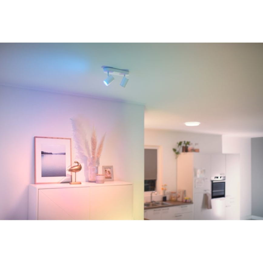 WiZ - Foco LED regulable IMAGEO 1xGU10/4,9W/230V 2700-6500K CRI 90 Wi-Fi blanco