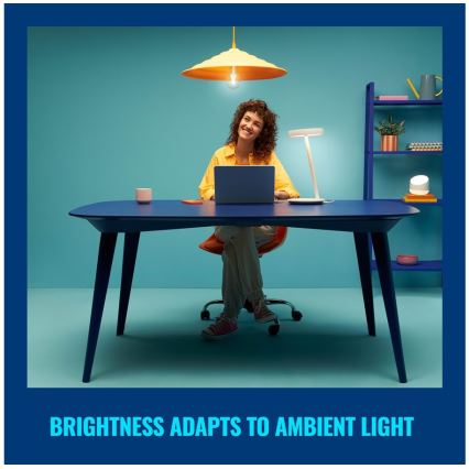 WiZ - Lámpara de mesa LED regulable PORTRAIT LED/10W/5V Wi-Fi 2700-6500K CRI 90