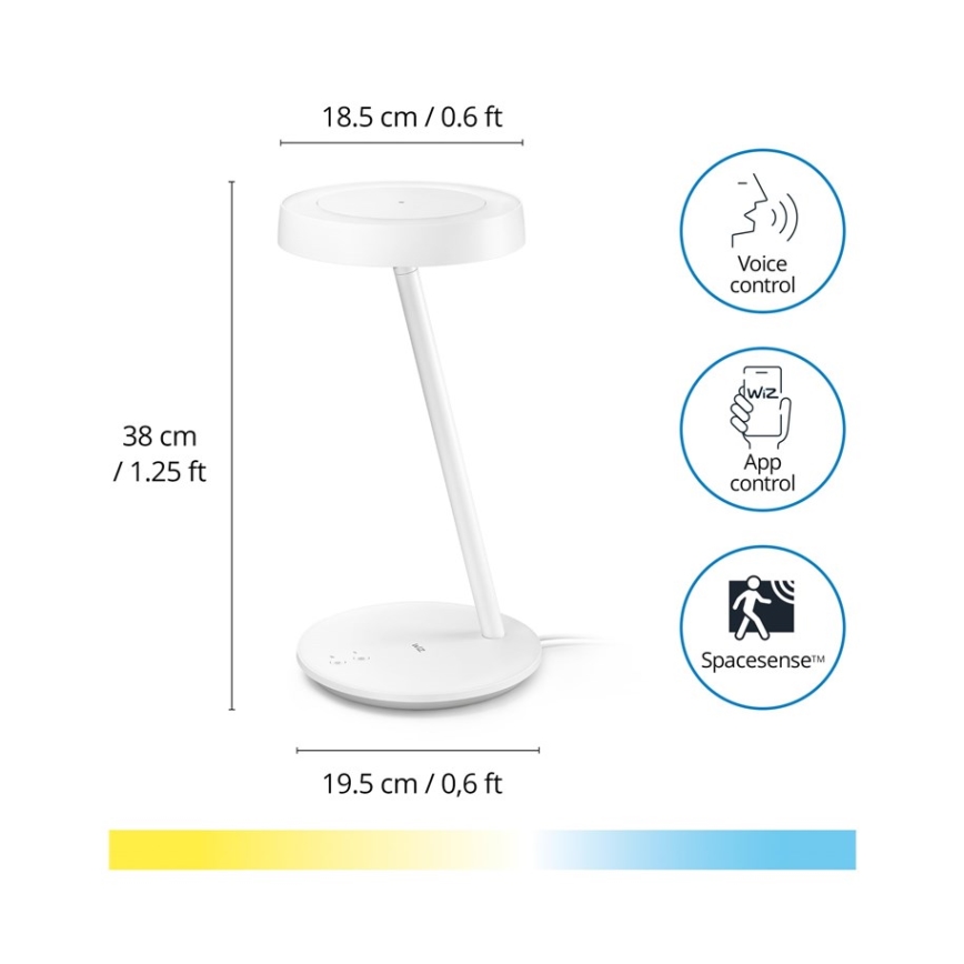 WiZ - Lámpara de mesa LED regulable PORTRAIT LED/10W/5V Wi-Fi 2700-6500K CRI 90