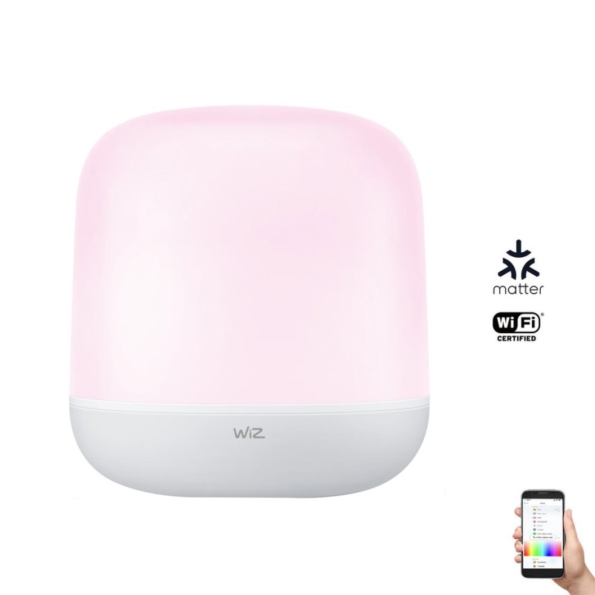 WiZ - Lámpara de mesa LED RGBW regulable LED/9W/230V 2200-6500K Wi-Fi